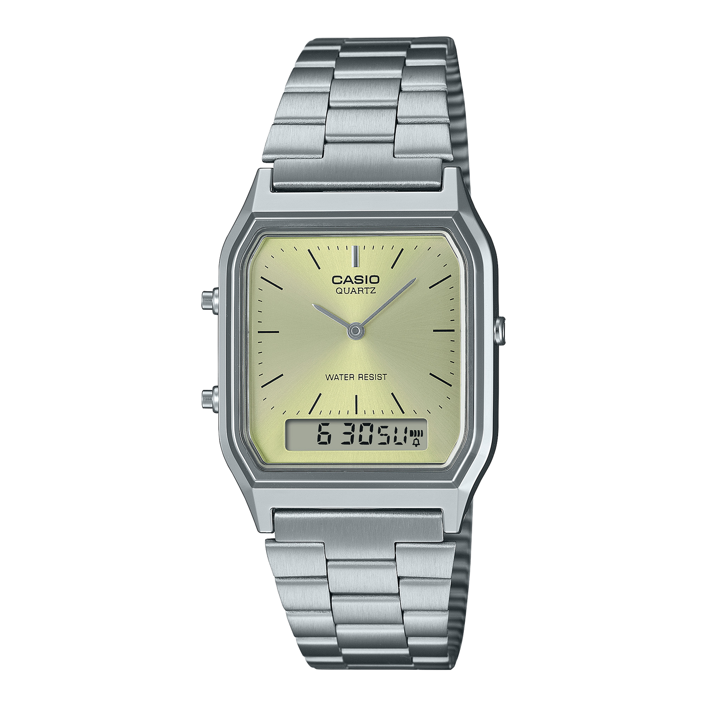 Casio 黃綠色復古錶 AQ-230A-9A