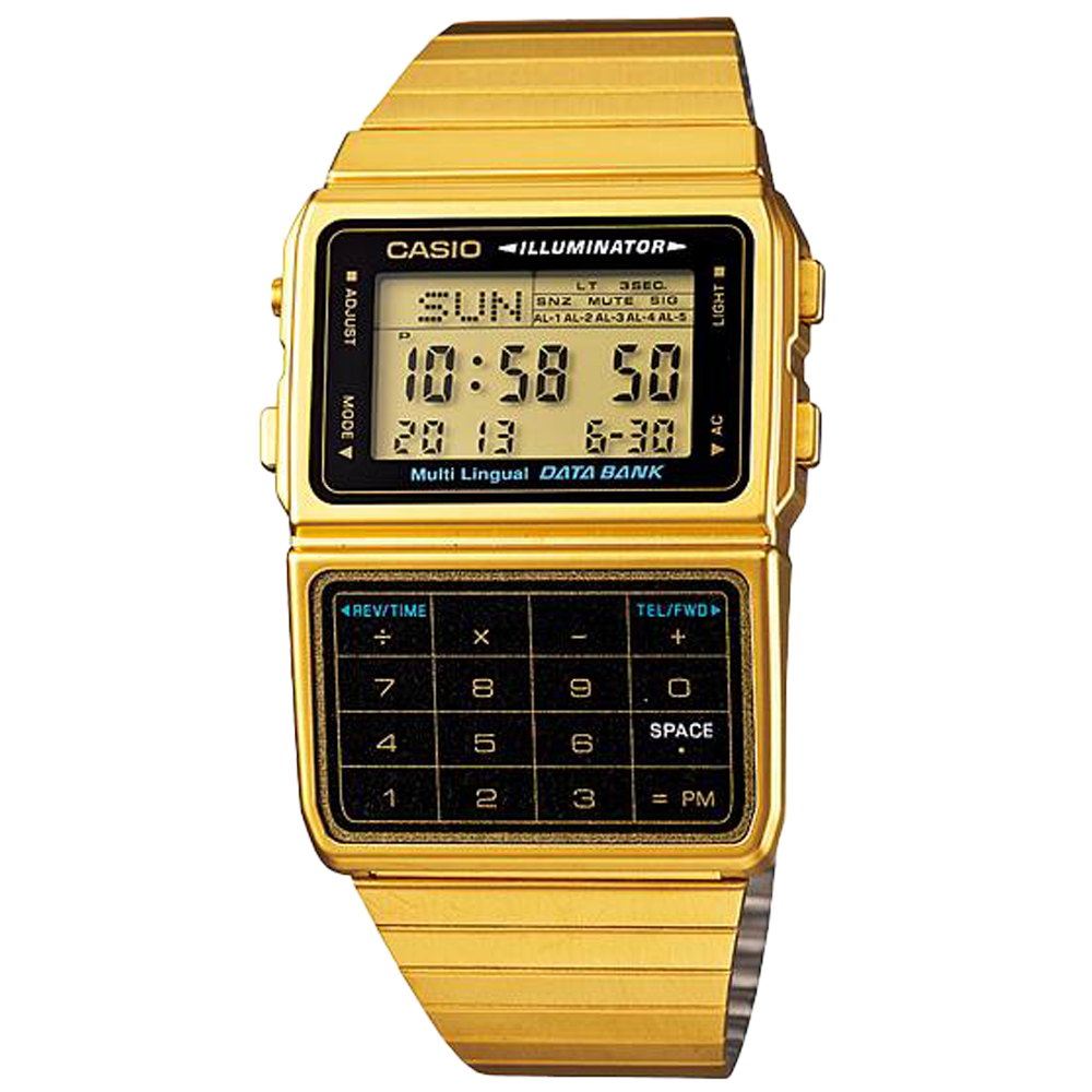 Casio 復古計算機跳字錶 DBC-611G-1