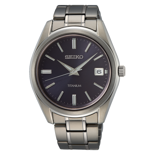 Seiko 鈦合金石英錶 SUR373P1